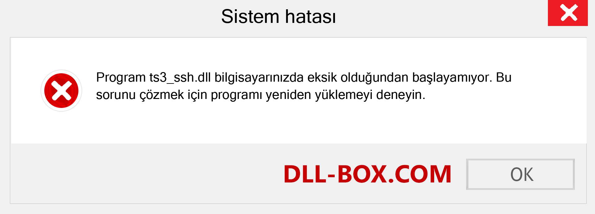 ts3_ssh.dll dosyası eksik mi? Windows 7, 8, 10 için İndirin - Windows'ta ts3_ssh dll Eksik Hatasını Düzeltin, fotoğraflar, resimler